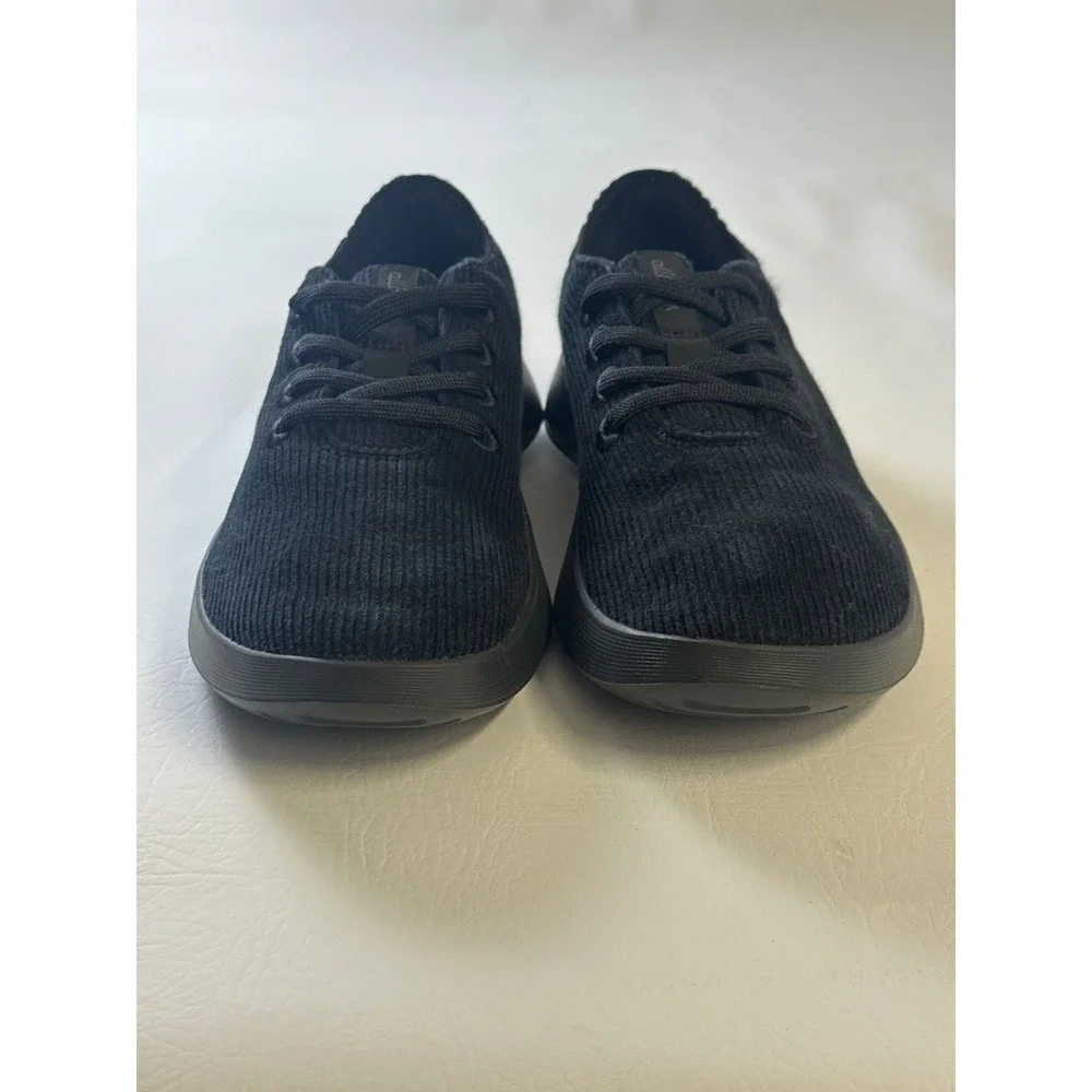 Allbirds Wool Runner Go WRG Black Corduroy Sneakers Mens 10 A11225M100 Low Top